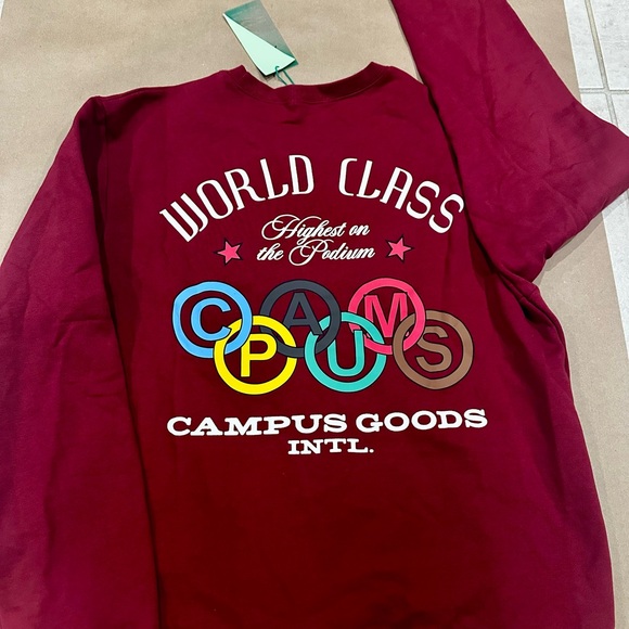 🌍 CAMPUS GOODS “World Class” Graphic Sweatshirt – Men’s XXL - Picture 2 of 5